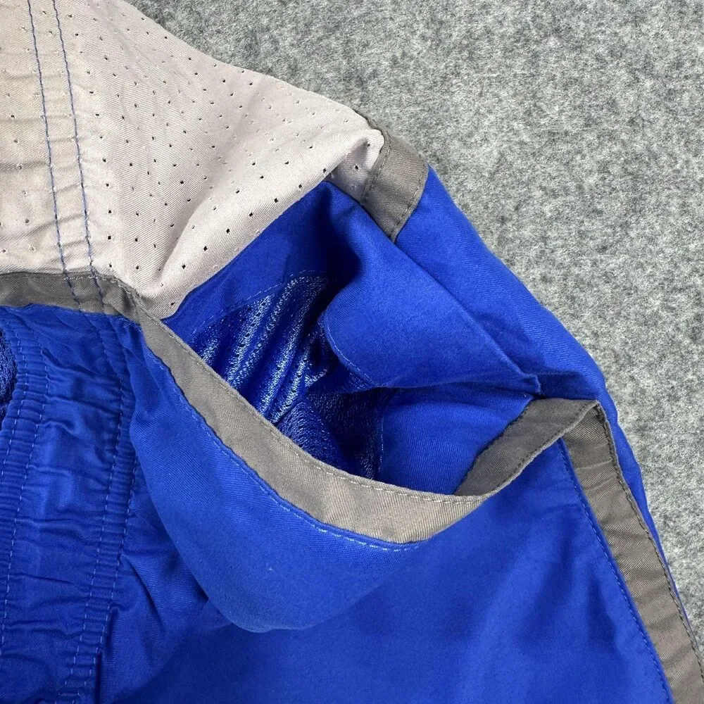 Nike Swim Trunks Mens XL Blue Solid Mesh Lined Quick Dry Drawstring Pockets